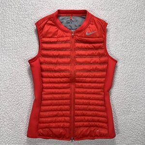 Nike Golf AeroLoft Insulated Vest Women’s Small Red Zip Performance Lightweight